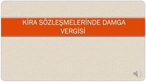 Damga Vergisi HESAPLAMA