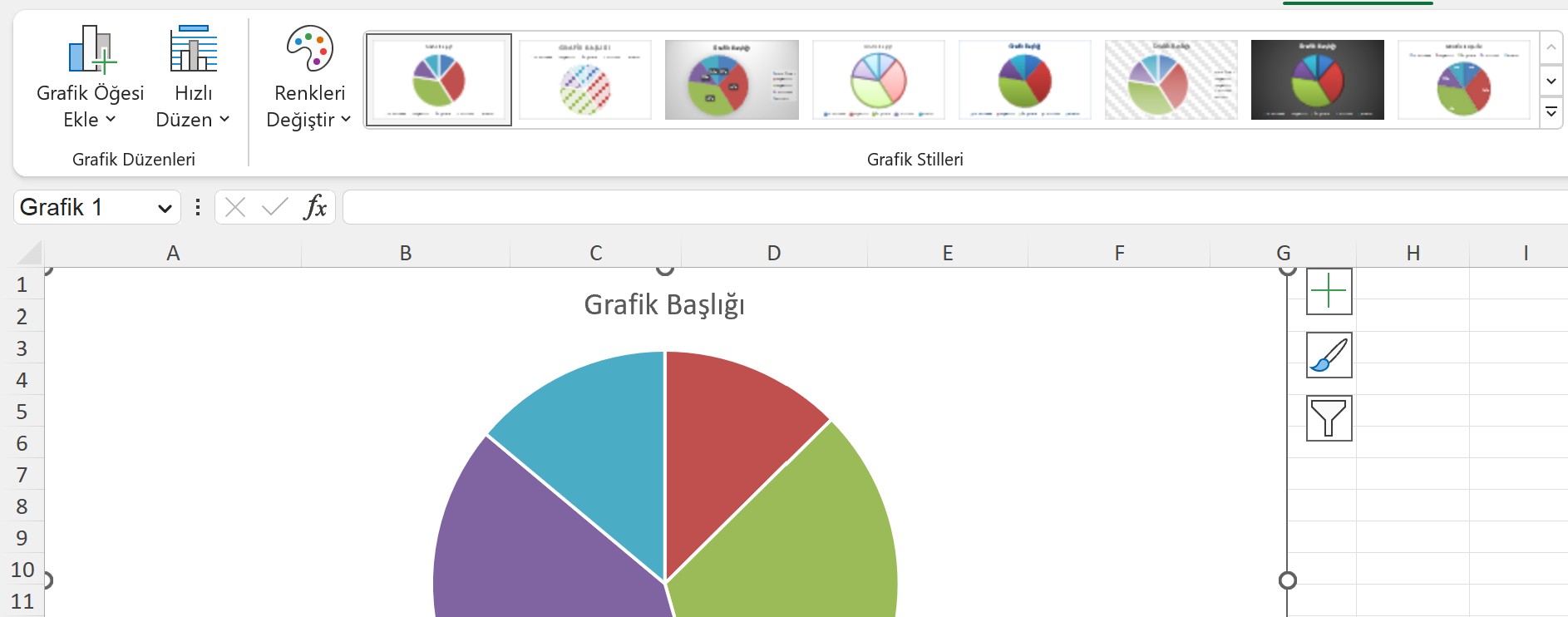 Excel Pasta Grafiği Ne Zaman Kullanılır?
