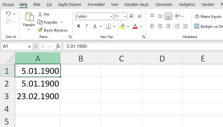 Excel Sayıyı Tarihe Çeviriyorsa Ne Yapmalısınız?