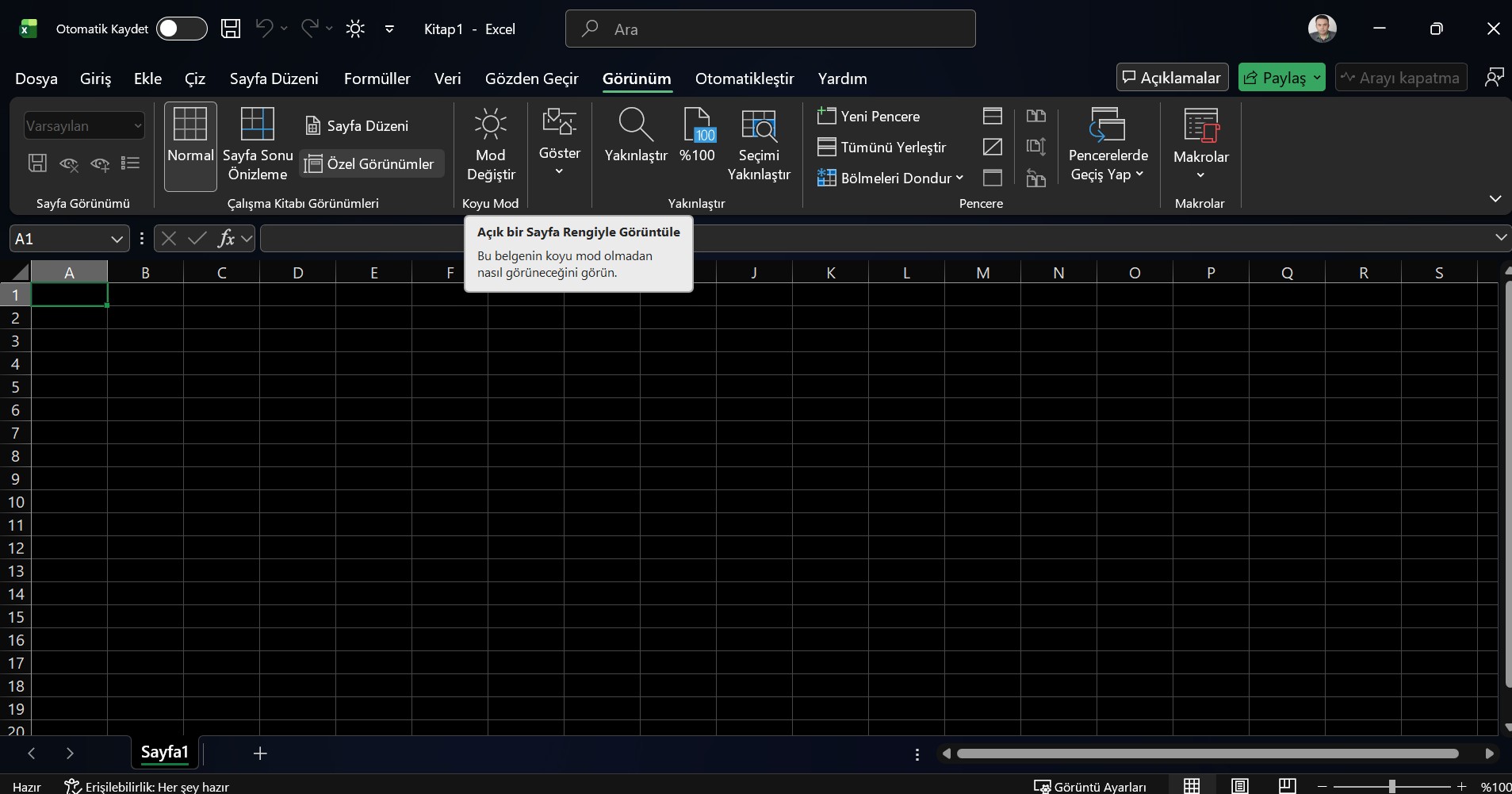 Karanlık Mod Değiştirme Nasıl Yapılır?