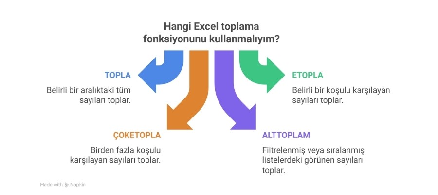 Excel Toplama Formülleri Kullanımı