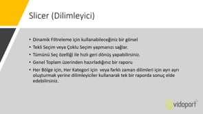 Dilimleyici İle Çalışmak