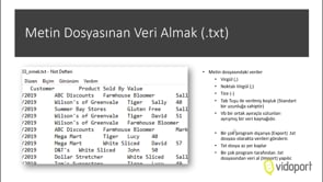 Metin Dosyalarından Veri Almak