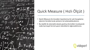 Quick Measure Kullanmak