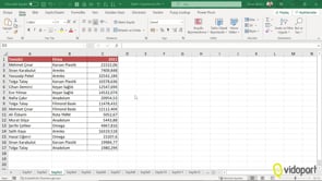 Excel FİLTRE Fonksiyonu Kullanımı Nasıldır?