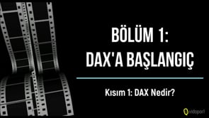 DAX Formüllerine Giriş