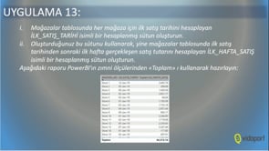 Mağazaların ilk satış tarihi bulmak