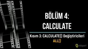 CALCULATE Değiştiricileri - ALL()