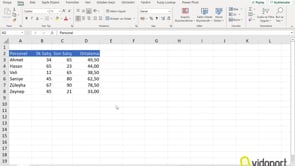 Excel Grafiklerinde Çubukları Kullanmak