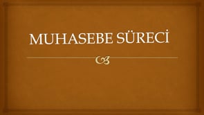 Muhasebe süreci