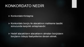 Konkordato Nedir?