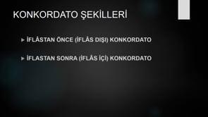 Konkordato Şekilleri