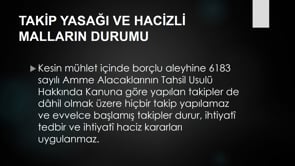 Kesin mühletin alacaklılar bakımından sonuçları