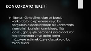 İflastan sonra (iflas içi) konkordato