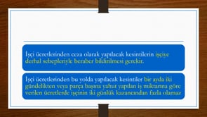 Ücret Kesme Cezası