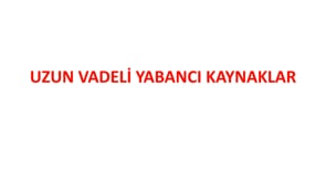 Uzun Vadeli Yabancı Kaynaklar