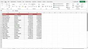 FİLTRE, BENZERSİZ Formülleri ile tabloları güncelleme