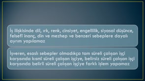 Eşit Davranma İlkesi