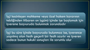 Geçersiz Sebeple Yapılan Feshin Sonuçları
