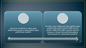 Gece Çalıştırma Yasağı