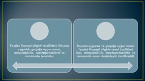 Faydalı Finansal Bilginin Özellikleri