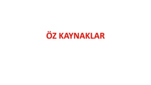 Özkaynaklar