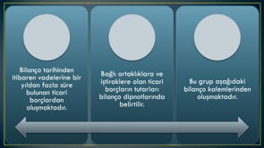 Bilanço Hesaplarının Açıklamaları-6