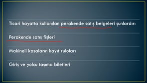 Perakende Satış Belgeleri