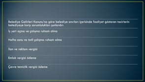 Belediye İşlemleri
