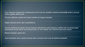 Yevmiye Defteri ile İlgili Bilinmesi Gerekenler