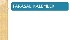 Parasal Kalemler