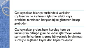 Öz Kaynaklar