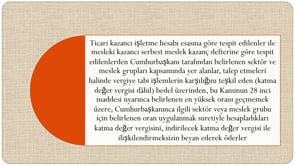 Hasılat Esaslı Vergilendirme