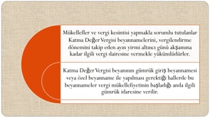 KDV'de Beyanname Verme Zamanı