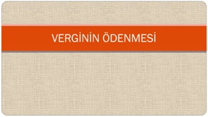 KDV Vergisinin Ödenmesi