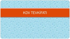  KDV Tevkifatı