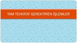 Tam Tevkı̇fat Gerektı̇ren İşlemler