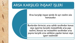 Arsa Karşılığı İnşaat İşlerinde KDV
