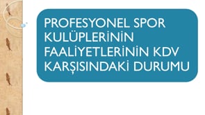 Spor Kulüplerinde KDV