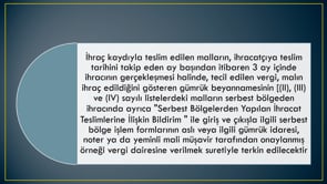 Vergilerin Tecili ve Terkini