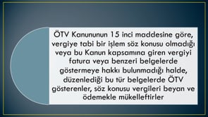 Fazla Ve Yersiz Ödenen ÖTV'nin Düzeltilmesi