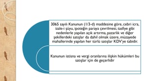 Müzayede Satışlarında KDV