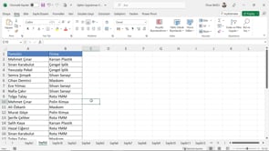 Excel 365 SATIRSAR ve SÜTUNSAR Formüllerinin Kullanımı
