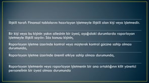İlişkili Taraf Açıklamaları