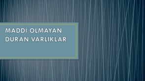Maddi Olmayan Duran Varlıklar