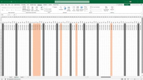 Excel'de 2024 yılı Çalışma Takvimi Oluşturmak-2.Örnek