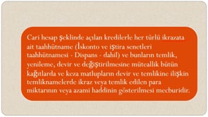 Belli Para Gösterme Zorunluluğu