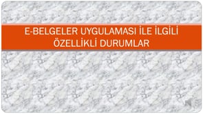 E-Belgeler Uygulaması ile İlgili Özellikli Durumlar (devam)-4