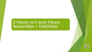 E-Fatura ve E-Arşiv Fatura Arasındaki Benzerlikler