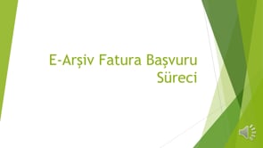 E-Fatura Başvuru Süreci (devam)